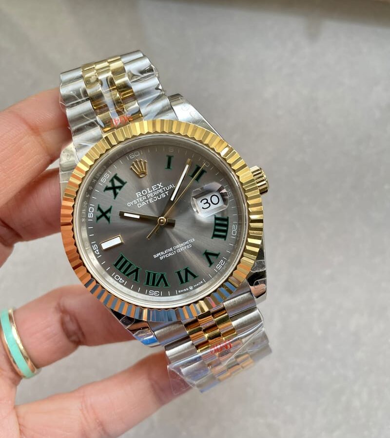 ROLEX 로렉스 데이저스트 윔블던 옐로우 골드 콤비 포금 41mm 126331
