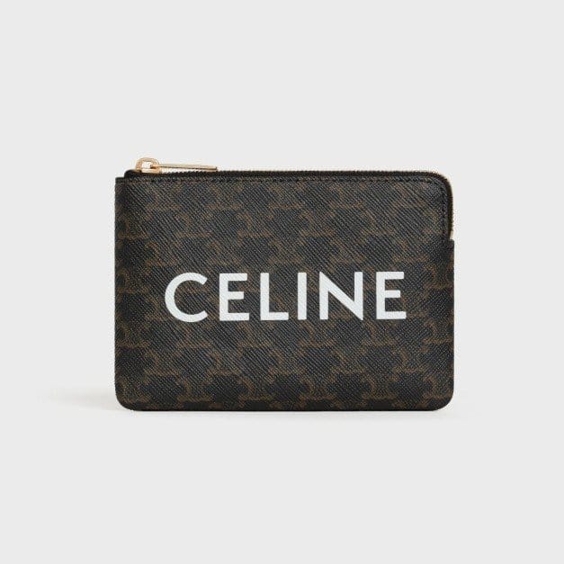 CELINE 셀린느 동전 지갑 프린트 트리옹프 캔버스 10C662
