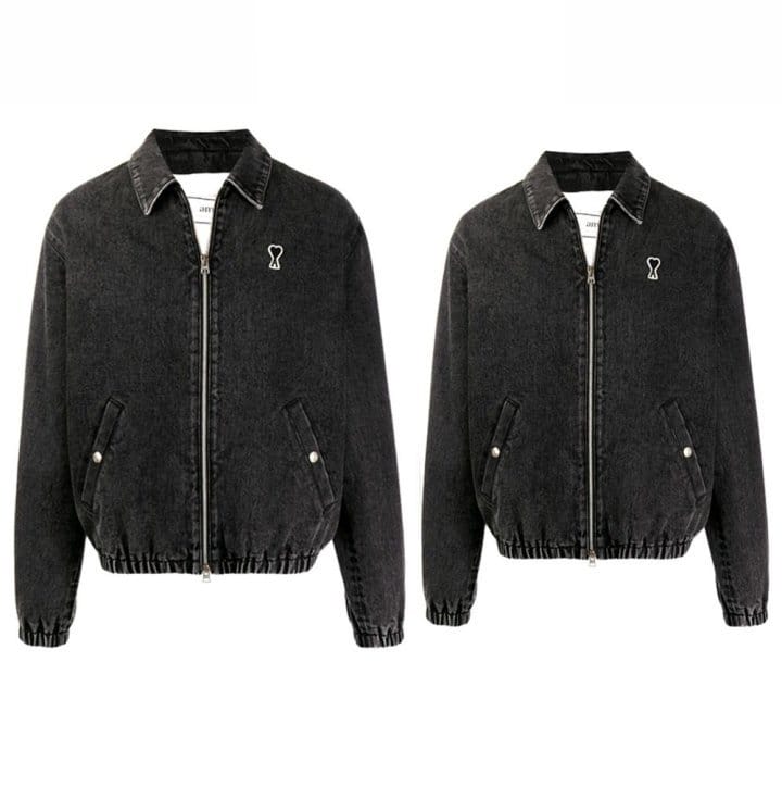 AMI 아미 흑청 데님 자켓