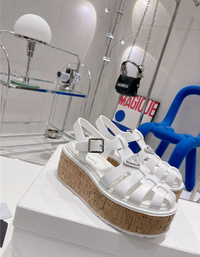 PRADA 프라다 여성용 샌들 (굽높이5.5CM) P60080 2COLOR