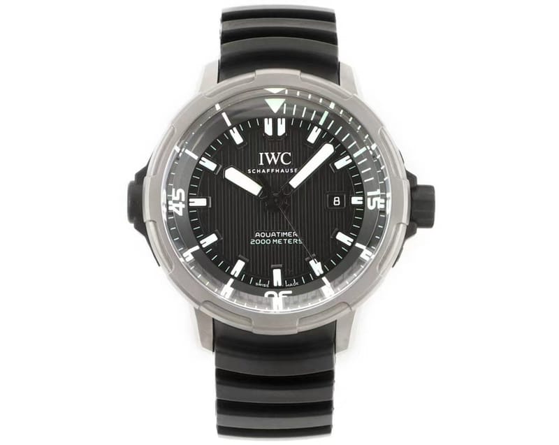IWC 아이더블유씨 아쿠아타이머 티타늄 블랙/화이트 다이얼