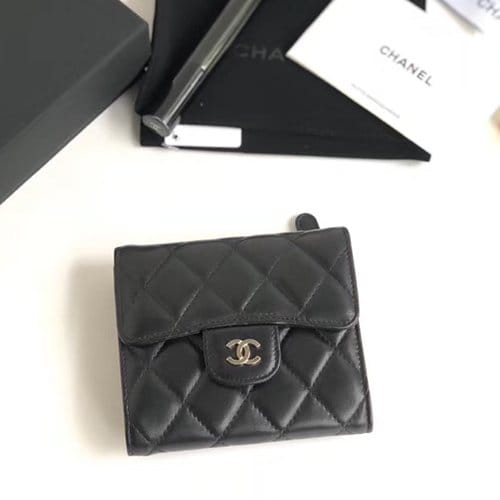 CHANEL 샤넬 지갑 램스킨 AS-5099
