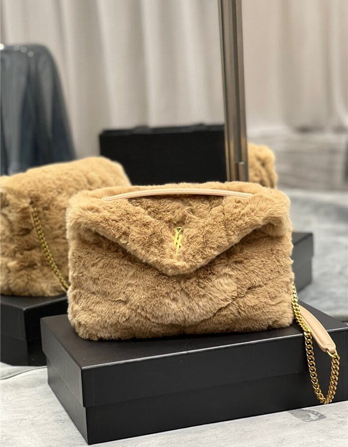 SAINT LAURENT 생로랑 루퍼백 토끼털 Y577476