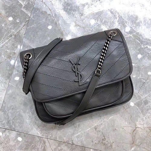 SAINT LAURENT 생로랑 빈티지선셋백 미듐 28CM Y10532-1