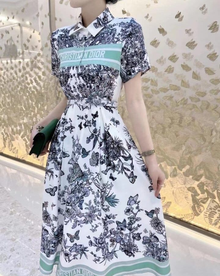 DIOR 디올 나비 원피스 벨트포함