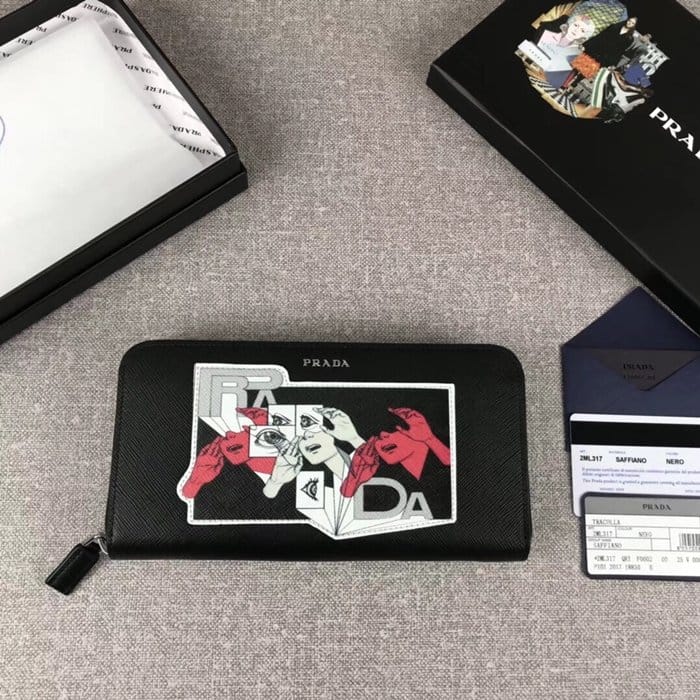 PRADA 프라다 2ML317 지퍼 장지갑 PRADA 4046