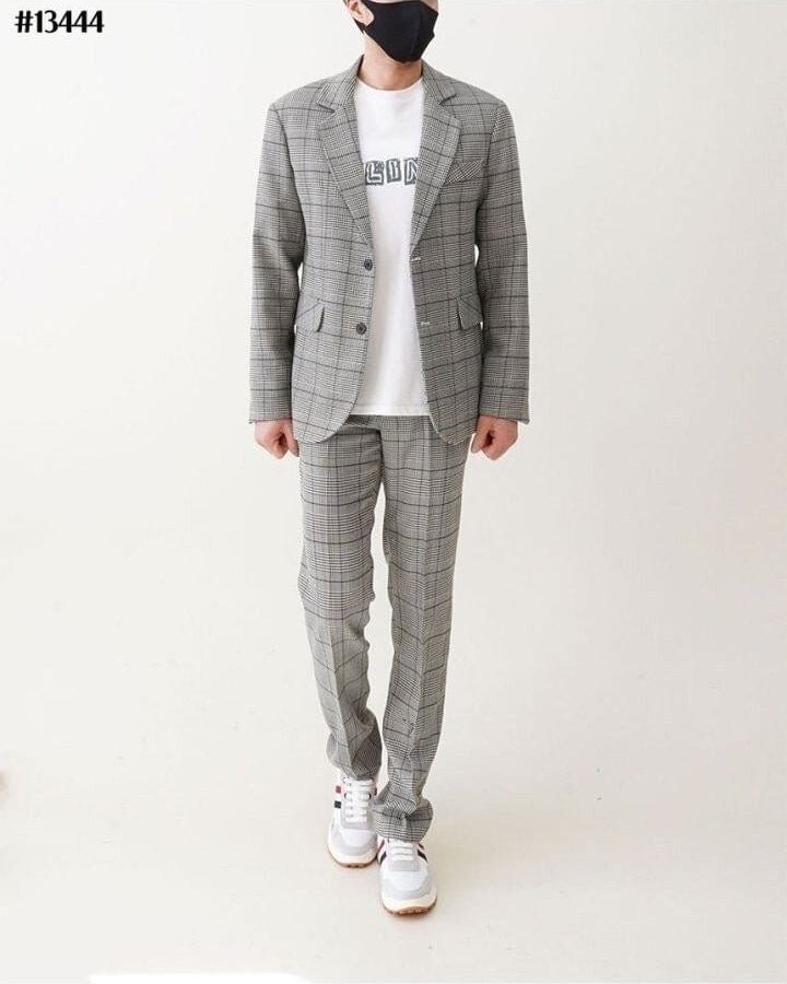 THOM BROWNE 톰브라운 체크 수트 세트