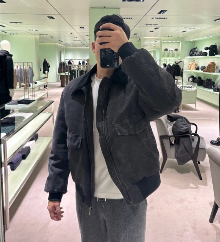 PRADA 프라다 백로고 워싱 자켓