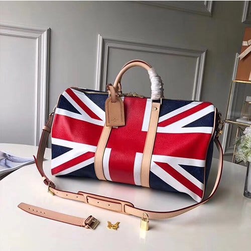 LOUIS VUITTON 루이비통 키폴 반둘리에 45 유니언잭 M41418