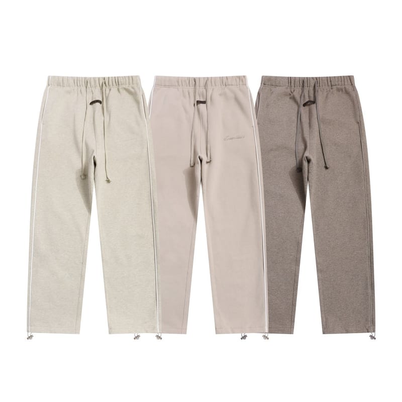 FEAR OF GOD 피어오브갓 에센셜 923 파이핑 플리스 스웨트 팬츠