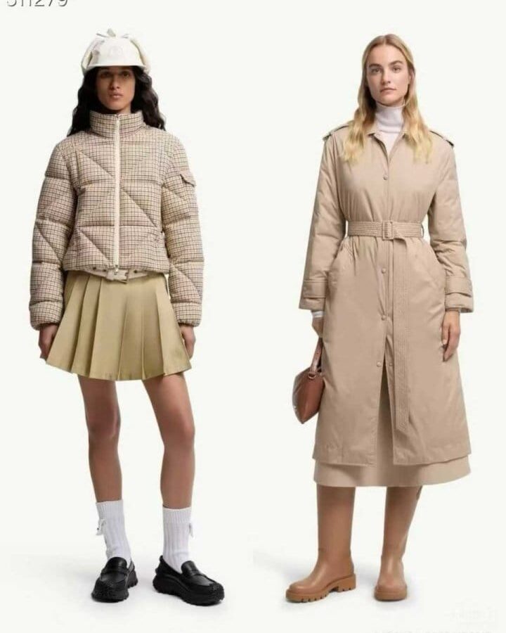 MONCLER 몽클레어 체크 다운 패딩